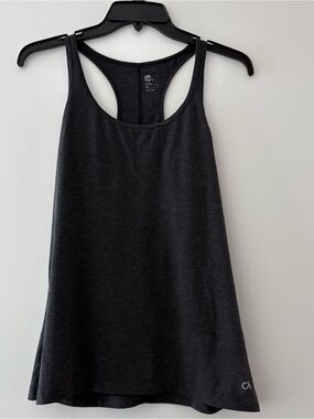 GAP Fit Women’s Charcoal Heather soft Racerback Tank Top